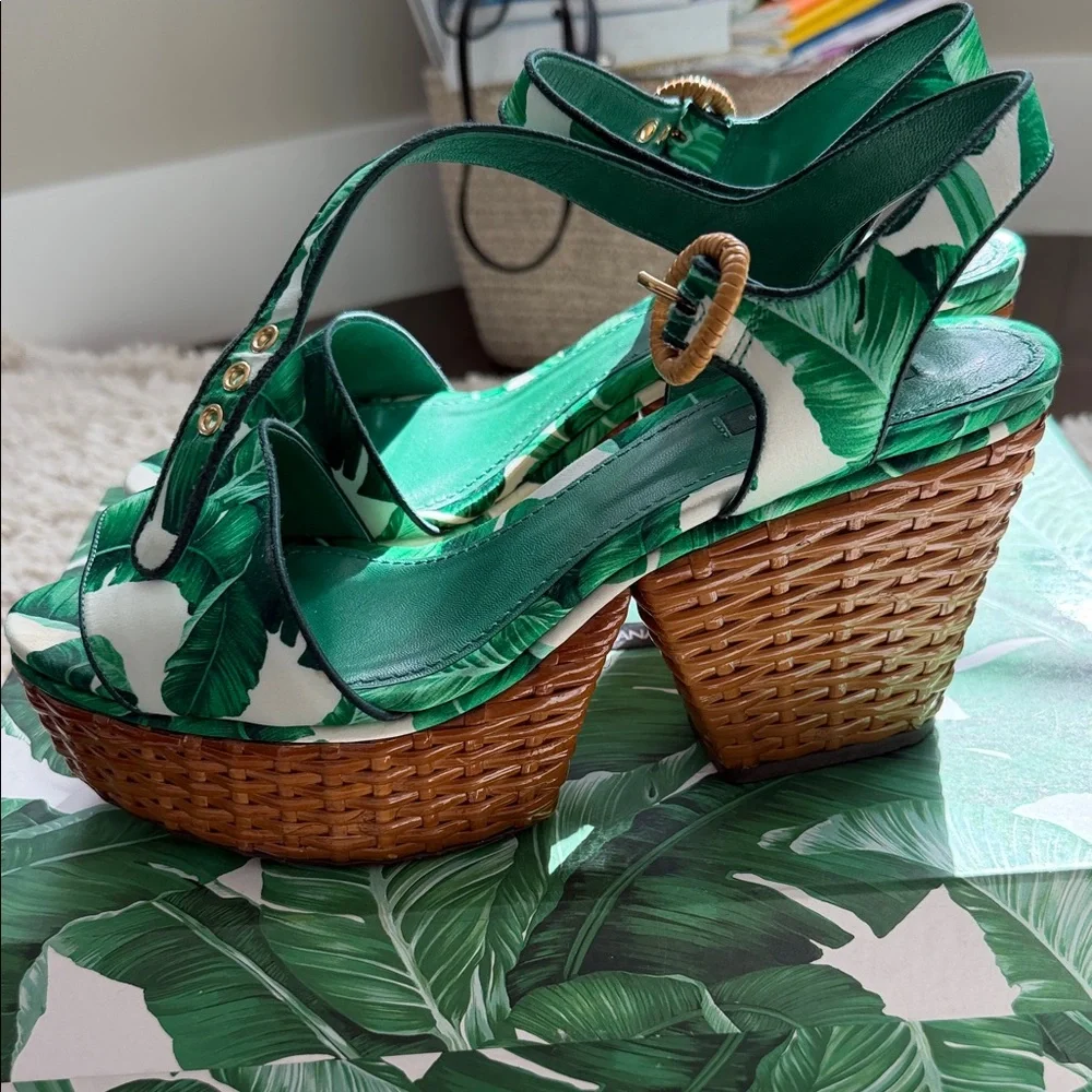 Dolce & Gabbana Green Platform Sandals size 40.5 US10 - Picture 8 of 13